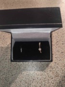 Srebrny pierścionek z diamentem APART  10,5 rozmiar