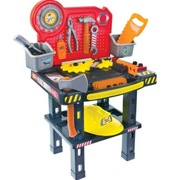 Duży warsztat dla małego majsterkowicza, piła, narzędzia, młotek, wiertarka