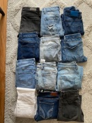 Zestaw jeansów rurek Zara, Only, Vero Moda, Hollister, Shein XS/S.
