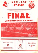...finał Srebrnego Kasku 2.10.1980 Zielona Góra...