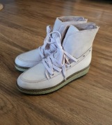 Tamaris Buty Kozaki Botki Na Wiosnę Sztyblety Skórzane Puder Róż. 39 Nowe