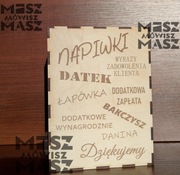 Skarbonka na napiwki datek bakczysz #MiszMówiszMasz