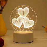 Lampka nocna 3D I love you, prezent na walentynki