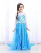 Strój Dla Dzieci Elza Kraina Lodu Sukienka 120