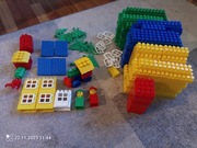 Klocki Lokomotywy Domek dla dzieci posortowane zestaw