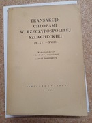 Transakcje Chłopów w Rzeczypospolitej Szlacheckiej 