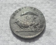 Niemcy Austria Żeton Viel Glück 1947 Prosit Neujahr Dużo szczęścia Nowy Rok