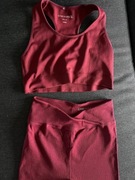 Komplet legginsy stanik sportowy S M Sinsay Gym