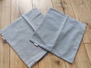 2 poszewki dekoracyjne Esprit szare w paski 40x40