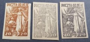 1942 OBÓZ II C, WOLDENBERG  - Fi 17y(*) odcienie,Pochodnia.