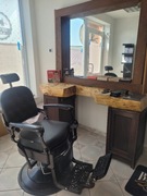 Meble do salonu fryzjerskiego barbera plus fotel