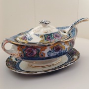 UNIKAT**zabytkowa teryna waza DAVENPORT XIX w.