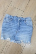 H&M spodniczka mini jeansowa, bardzo krótka L