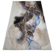 dywan nowoczesny szary 140x200 abtrakcja koła 