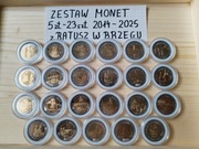 5zł 22szt  Tykocin 2014-2025 w kapslu mennicze w skrzyneczce.