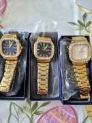 3x zegarek poedagar złoty gold męski pozłacany 