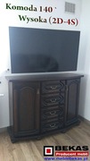Śliczna Stylowa Komoda 140 - 180` Wysoka Orzech Dąb BEKAS Producent Mebli