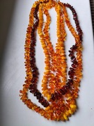 Bursztyny naszyjniki 4 sznury
