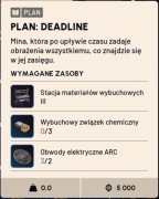 Deadline PLAN BLUEPRINT ARC RAIDERS