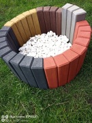 Palisada obrzeże trapezowa kostka betonowa kolorowa 30cm