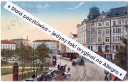 LWÓW LWIW LEMBERG Plac Maryacki, tramwaj i dorożki cenzura wojskowa 1915