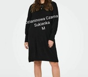Czarna dzianinowa sukienka.Only Carmakoma