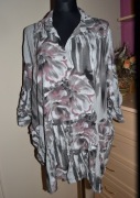 191^ new collection bluzka tunika koszulowa z wiskozy 54/56