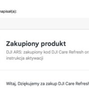 Kod DJI Care Refresh - Mavic Mini 1 
