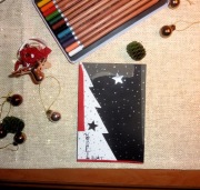 ::CHOINKA::KARTKA ŚWIĄTECZNA ::: HAND MADE ::