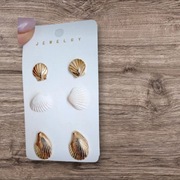 Kolczyki muszelki Nowe
