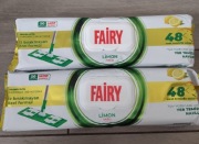 Ścierka do mopa FAIRY wiskoza biała zapach cytryna 50 szt.