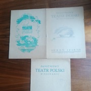 Program Teatr Polski w Poznaniu 6 x programy 1947 1948 1949 1950 1955 1957