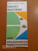 Mapa krajoznawczo samochodowa z 1984 r. 