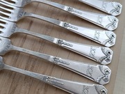 POSREBRZANE WIDELCE OBIADOWE Z KOKARDĄ MONOGRAM NIEMCY