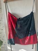 Polo Ralph Lauren Cekinowa spódnica mini rozmiar 4 S rozpinana