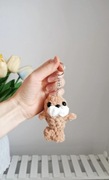 Foka na szydełku, brelok, zawieszka handmade 