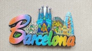 Magnes na lodówkę Barcelona mozaika symbole nowy Hiszpania 