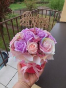 Flowerbox kwiaty mydlane na dzień mamy itp