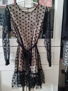 Sukienka czarna w groszki rozmiar S/M