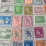 Znaczki z klasera Suomi Finland.
