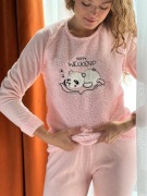 Piżama damska ciepła zimowa polarowa XL dzień kobiet 