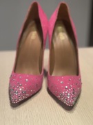 Szpilki różowe Nina Basco zamszowe nowe