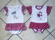 Body sukienka,krótki rękaw, 2-szt. rozm.68