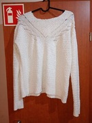 sweter buzka bluza damska Bsk KNITWEAR roz. S/26 biała