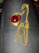 Pozłacany zegarek wisiorek Zaria