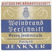 Etykieta na alkohol, WEINBRAND, Kamienica-Bielsko, Jenkner