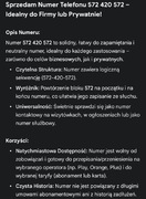 Sprzedam Numer Telefonu 572 420 572 – Idealny do Firmy lub Prywatnie