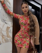 Kucyk doczepiany falowany czekoladowy brąz 