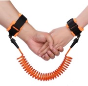 Smycz Szelki Dla Dziecka Przeciw Ucieczce 1.5m Pomarańczowe