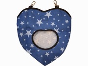 Niebieski paśnik w kształcie serca w gwiazdki karmidło 